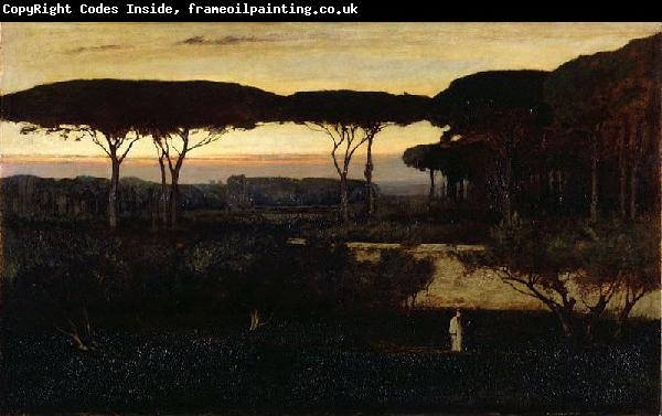 George Inness Pines and Olives at Albano,